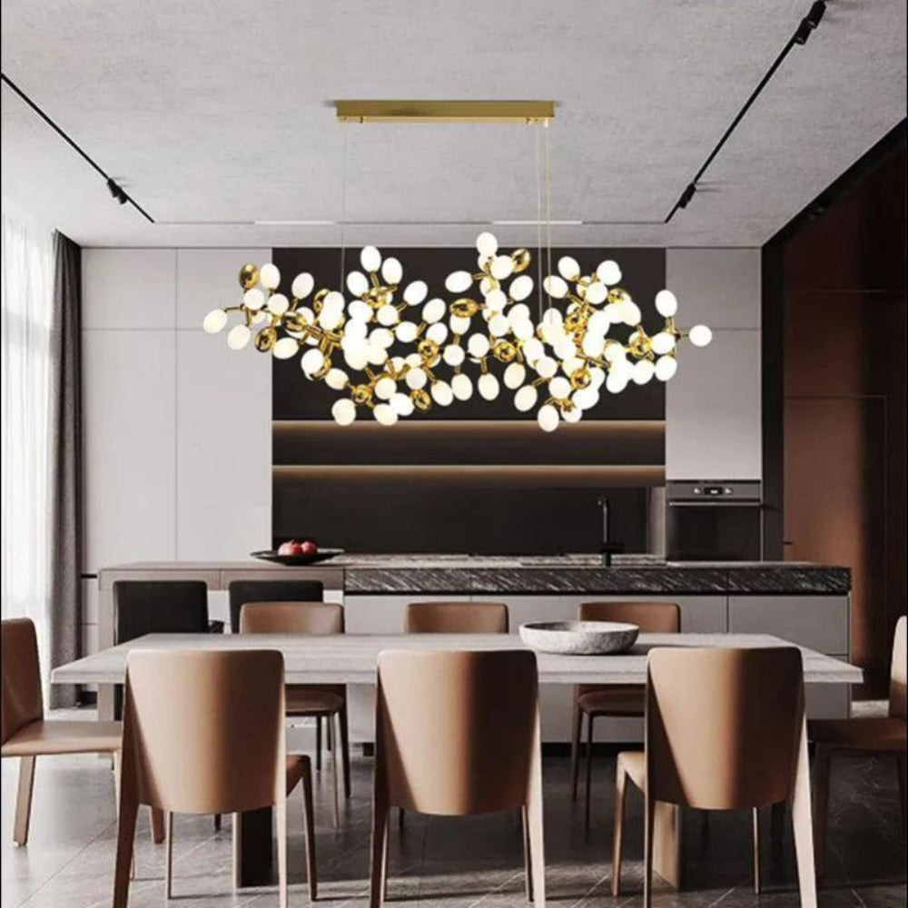 Pretty Grape Horizontal Branch Chandelier  - kimoylights