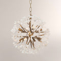 Quartz Crystal Spherical Eight-Light Chandelier