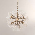 Quartz Crystal Spherical Eight-Light Chandelier