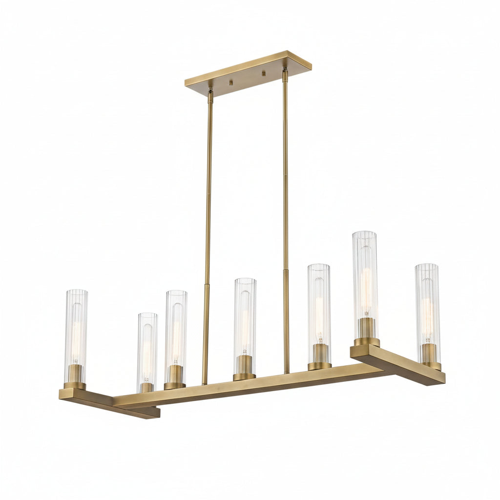 Quinton Linear Chandelier 44"W 56"W - kimoylights