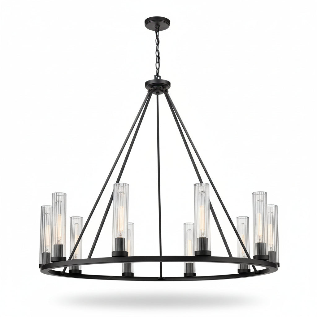 Quinton Round Chandelier -kimoylights