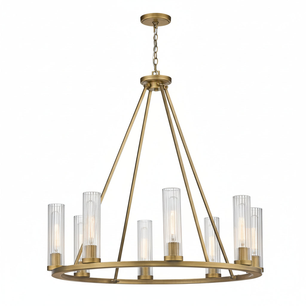 Quinton Round Chandelier - kimoylights