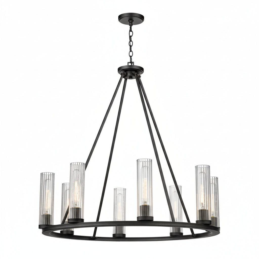 Quinton Round Chandelier - kimoylights