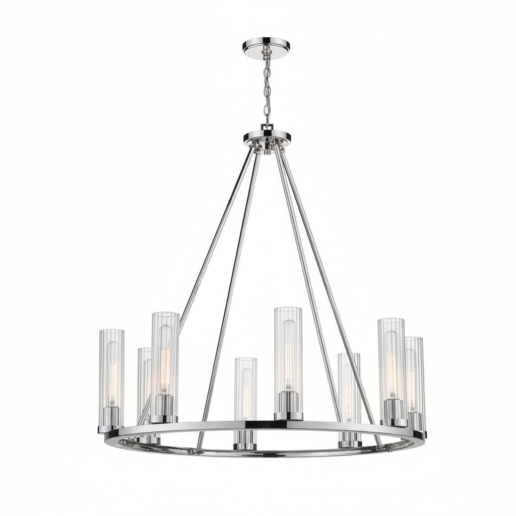 Quinton Round Chandelier - kimoylights