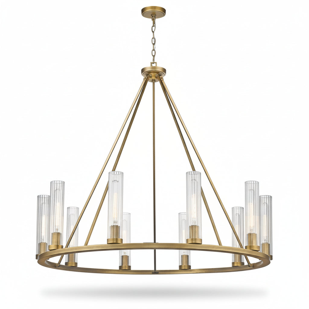 Quinton Round Chandelier - kimoylights