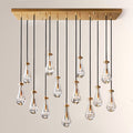Raindrops Rectangular Chandelier 54"