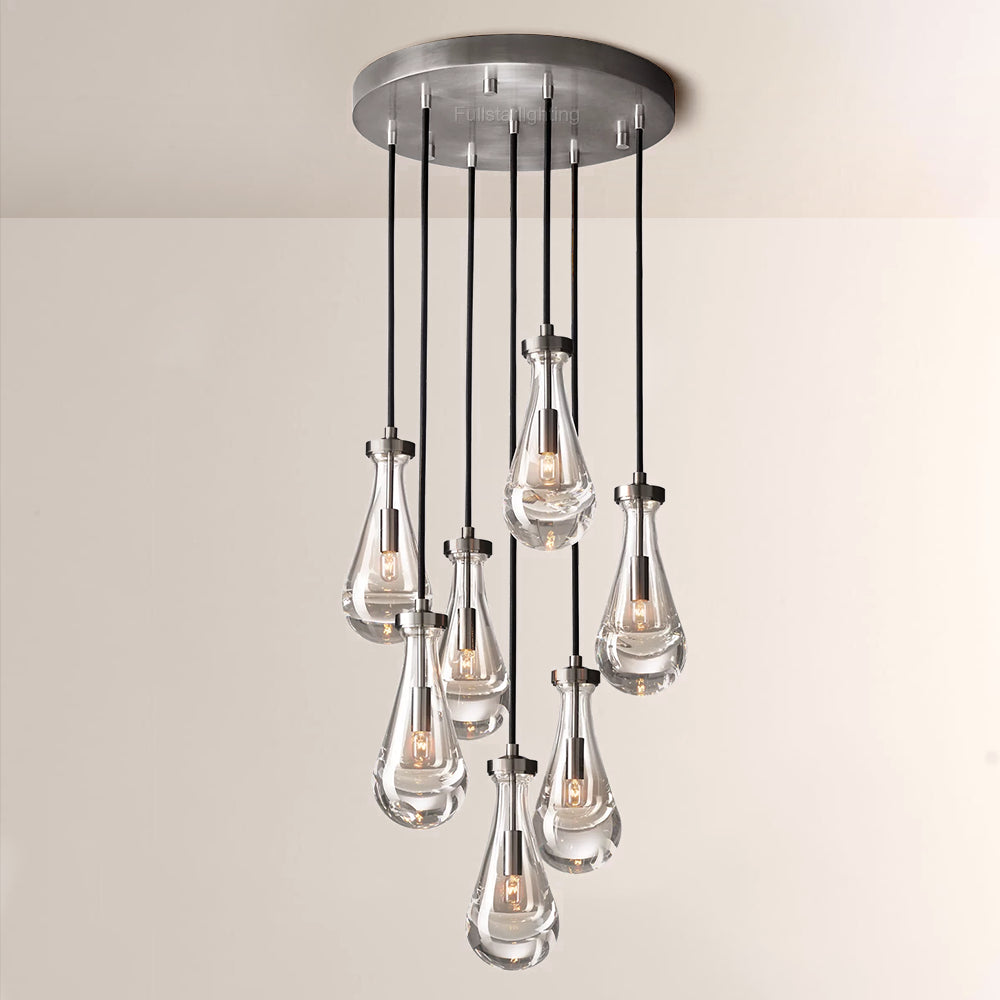 Raindrops Round Chandelier 18"