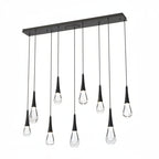 Raindrop Glass Linear Chandelier -kimoylights