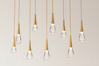 Raindrop Glass Linear Chandelier -kimoylights