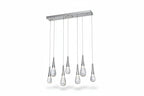 Raindrop Glass Linear Chandelier -kimoylights
