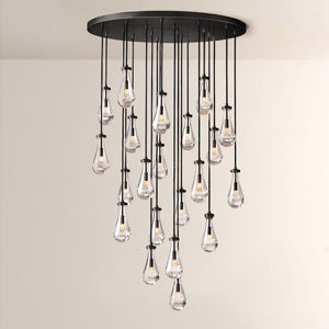Raindrop Round Living Room Chandelier 47"