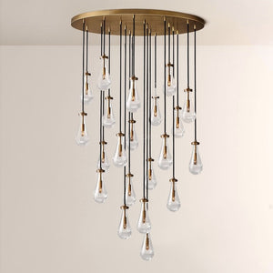 Raindrop Round Living Room Chandelier 47"