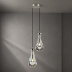 Raindrops 2-Light Cord Round Chandelier