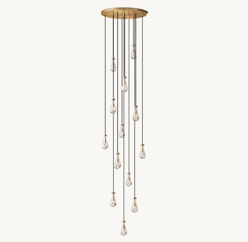 Raindrops Round Chandelier 36"