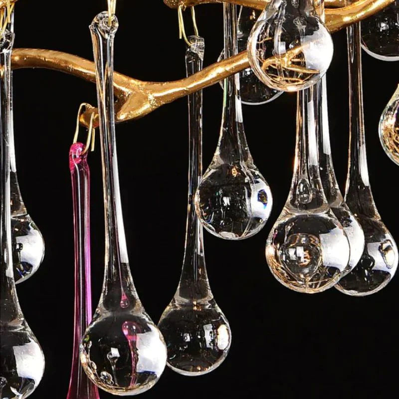 Ran Colorful Crystal Dining Branch Chandelier - kimoylights