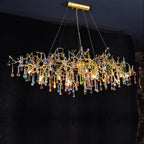 Ran Colorful Crystal Dining Branch Chandelier - kimoylights