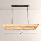 Erater Rectangular Calcite Chandelier 72"