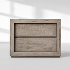 Oak 2-Drawer Nightstand