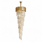 Rhea Golden Modern Crystal Chandelier -kimoylights