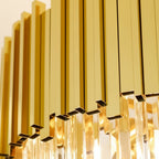 Rhea Golden Modern Crystal Chandelier  -kimoylights