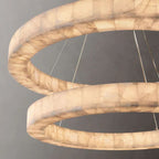 Rivel 2-Tier Round Calcite Chandelier 60"