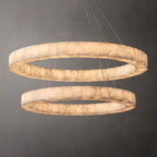 Rivel 2-Tier Round Calcite Chandelier 60"