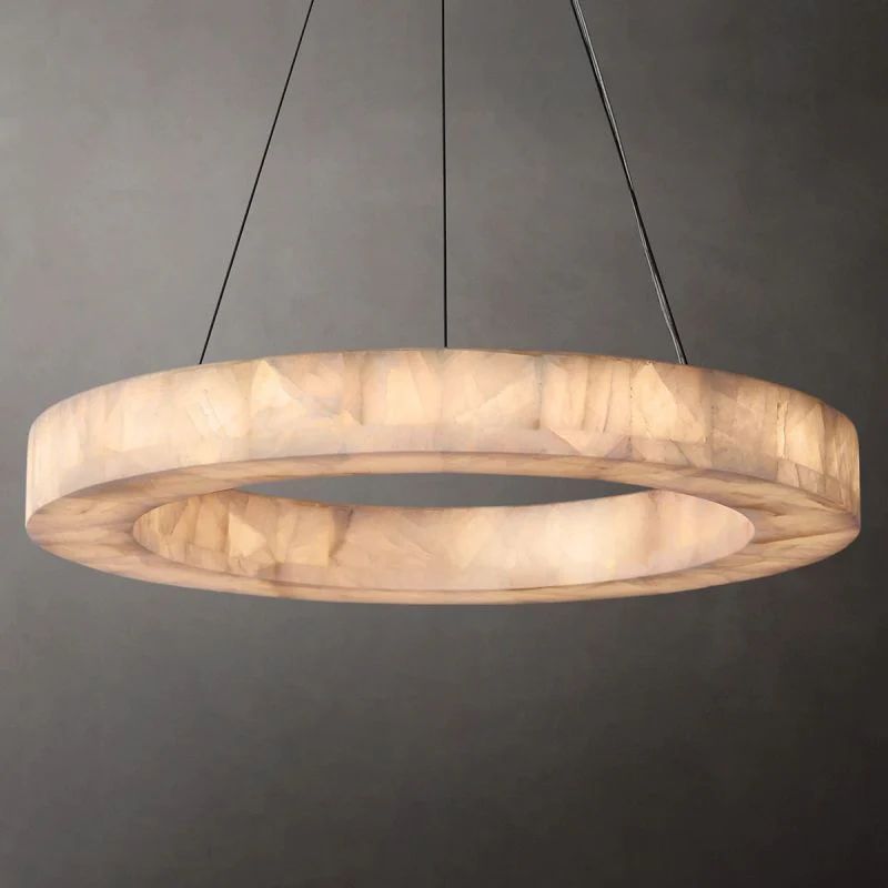 Richel Calcite Round Chandelier 31"40"60"