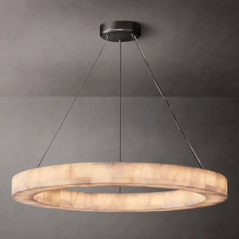 Richel Calcite Round Chandelier 31"40"60"