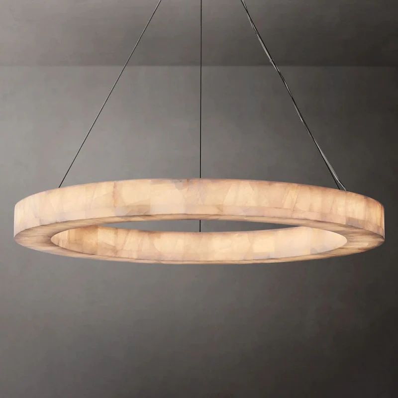 Richel Calcite Round Chandelier 31"40"60"
