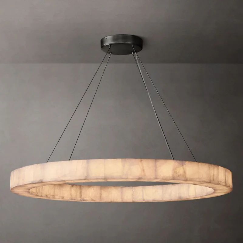Richel Calcite Round Chandelier 31"40"60"