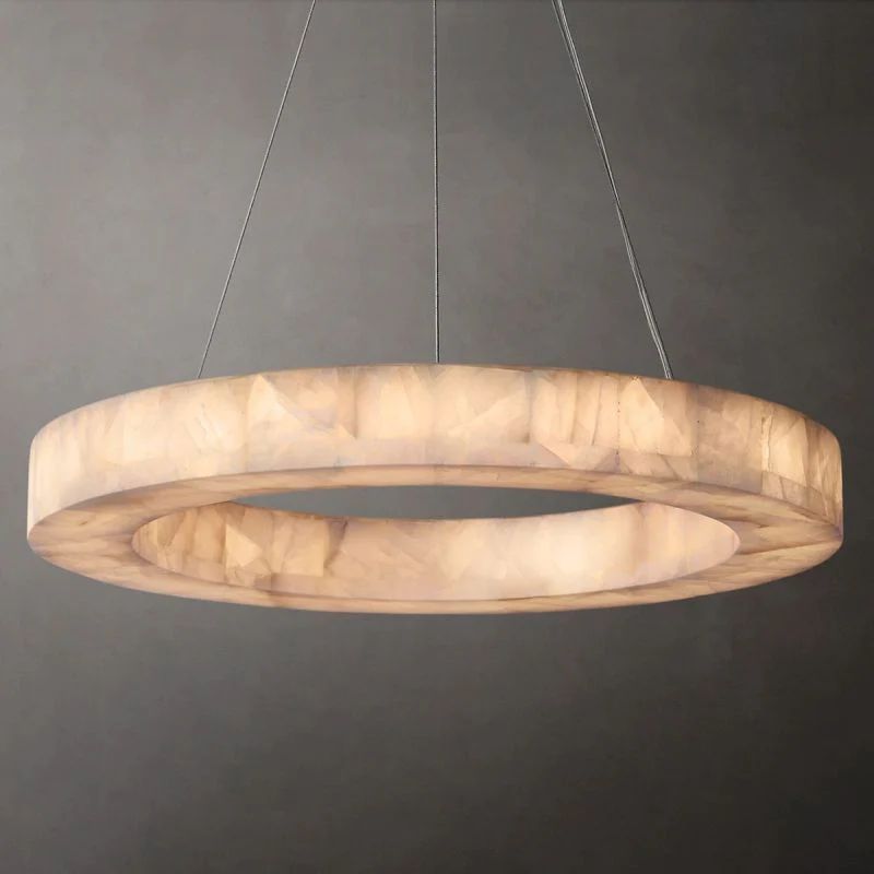 Richel Calcite Round Chandelier 31"40"60"