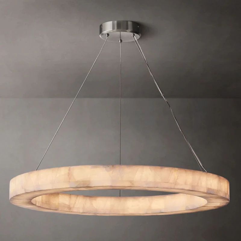 Richel Calcite Round Chandelier 31"40"60"