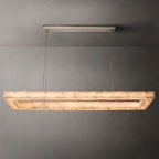 Richel Rectangular Calcite Chandelier 72"