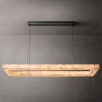 Richel Rectangular Calcite Chandelier 72"
