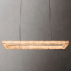 Richel Rectangular Calcite Chandelier 72"