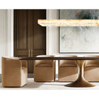 Richel Rectangular Calcite Chandelier 72"