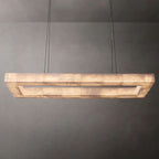 Richel Rectangular Calcite Chandelier 54"