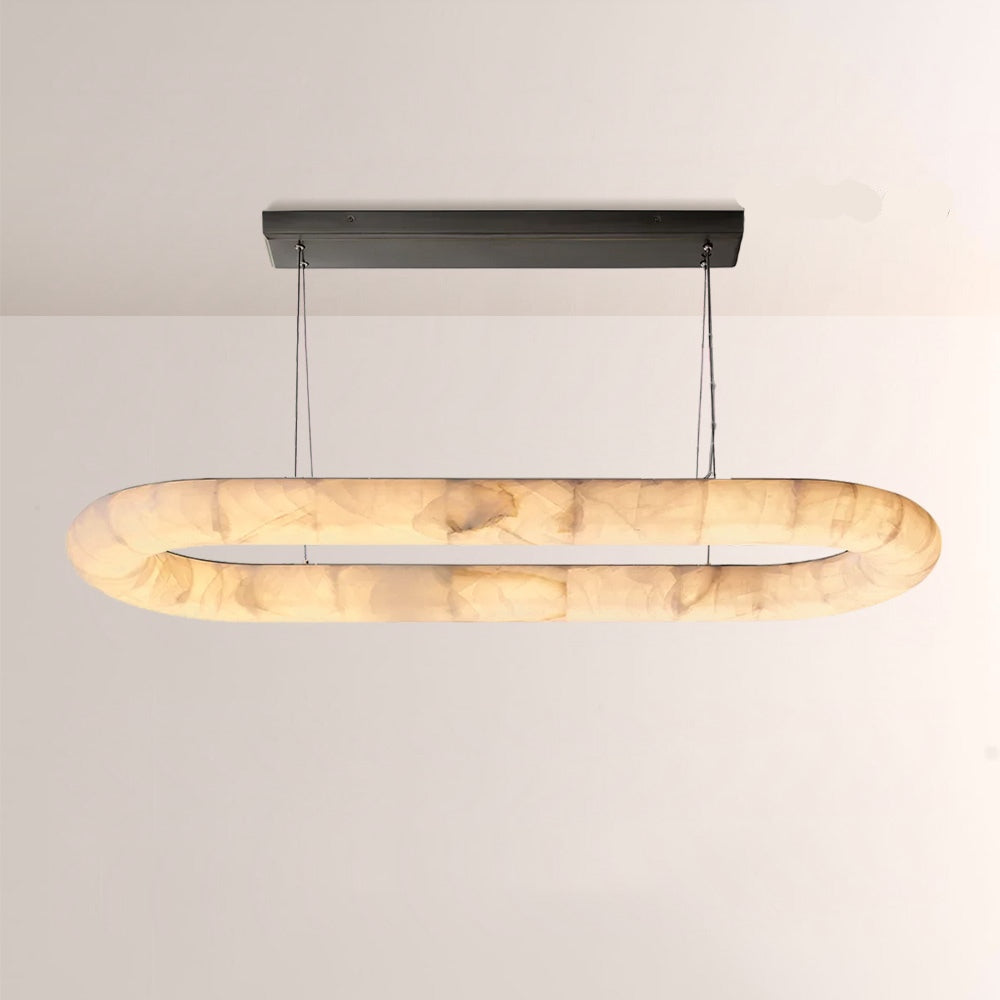 Rivage Lisse Oval Chandelier 74″W - kimoylights
