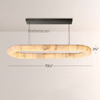 Rivage Lisse Oval Chandelier 74″W - thebelacan