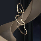 Rock Crystal Irregular Round Chandelier - kimoylights