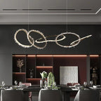 Rock Crystal Irregular Round Chandelier - kimoylights