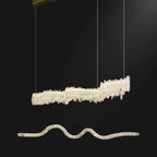 Rock Crystal Linear Chandelier - kimoylights