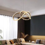 Rock Crystal Möbius Ring Chandelier - kimoylights
