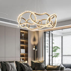 Rock Crystal Multi Ring Chandelier - kimoylights