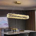 Rock Crystal Oval Chandelier - kimoylights