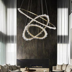 Rock Crystal Ring Chandelier - kimoylights