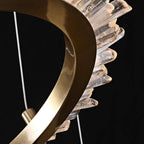 Rock Crystal Ring Chandelier - kimoylights
