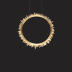 Rock Crystal Ring Chandelier - kimoylights