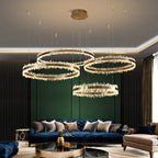 Rock Crystal Rings Luxury Chandelier - kimoylights