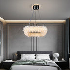 Rock Crystal Square Modern Chandelier - kimoylights
